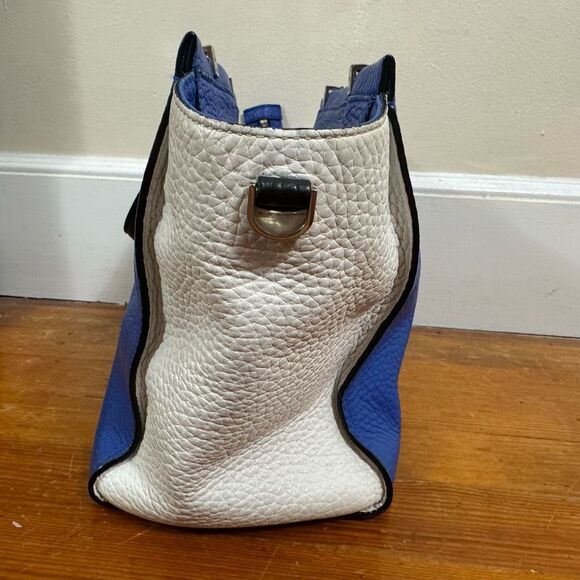 Kate Spade Chelsea Square Hayden Deep Blue White Black MISSING CROSSBODY STRAP - Picture 4 of 12